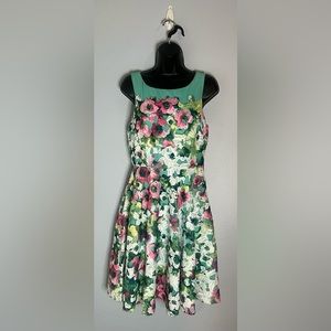 Eva Franco Lace Floral Dress